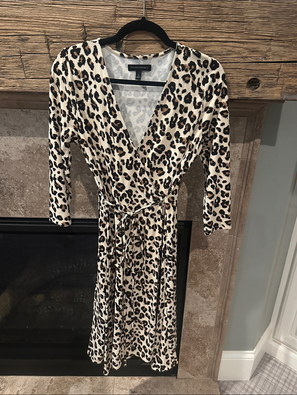 Banana Republic Leopard-Print Wrap Dress